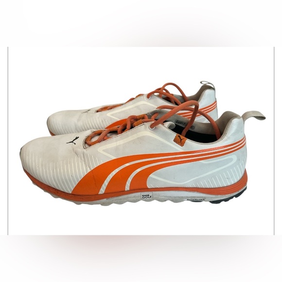Men’s White/Orange Puma faas Golf shoes size US 11. - Picture 6 of 7